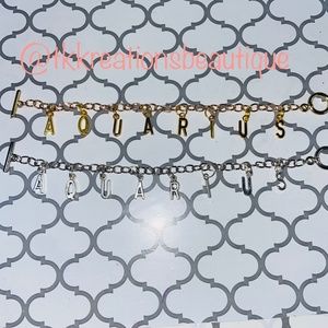 Aquarius Zodiac Sign Bracelet